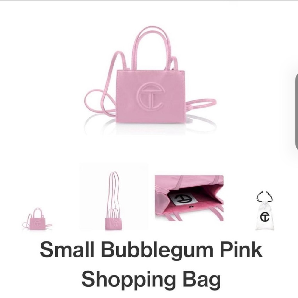Small Bubble Gum Pink Telfar Bag